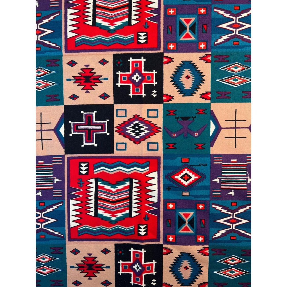 Fabric RARE 90s Phillip de Leon Alexander Henry Navajo/Diné Germantown 19.5 x 43
